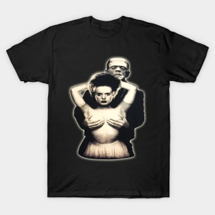 Frankenstein and Bride of Frankenstein // Vintage Art T-Shirt